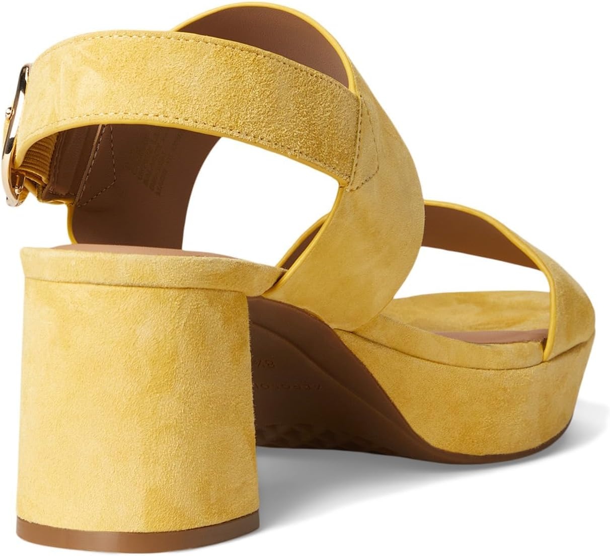 Aerosoles Women’s Camera Platform Sandal(Yellow Freesia Suede)