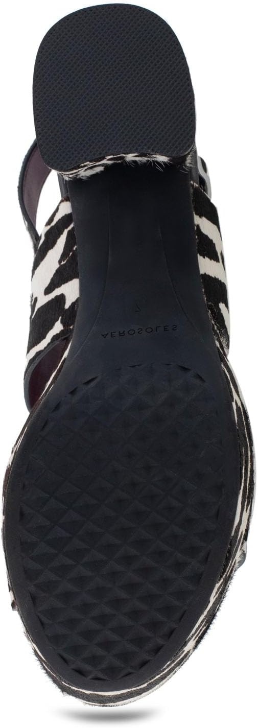 Aerosoles Women’s Camera Platform Sandal(Zebra Haircalf)
