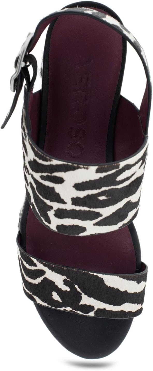 Aerosoles Women’s Camera Platform Sandal(Zebra Haircalf)
