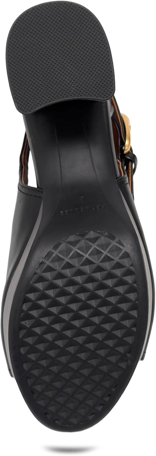 Aerosoles womens Chancey(Black Soft Faux Leather)