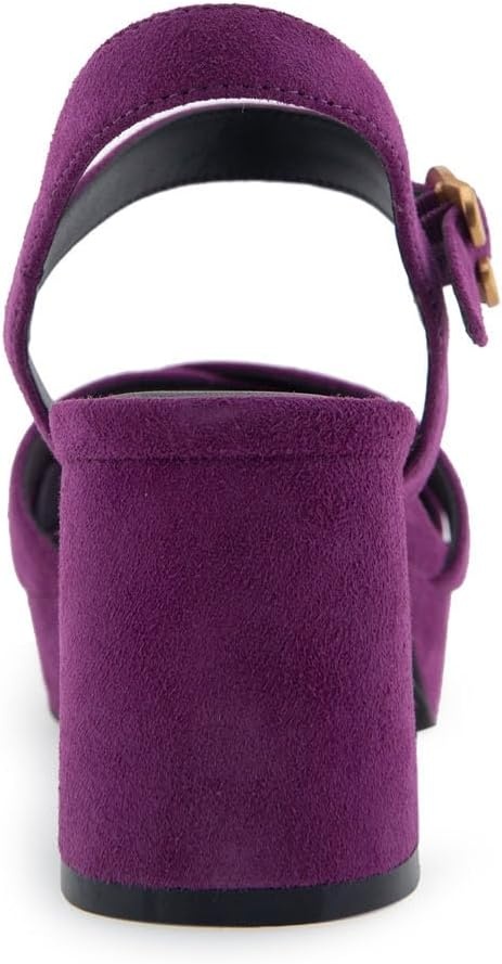 Aerosoles Women’s Cosmos Heeled Sandals(Dark Purple Suede)
