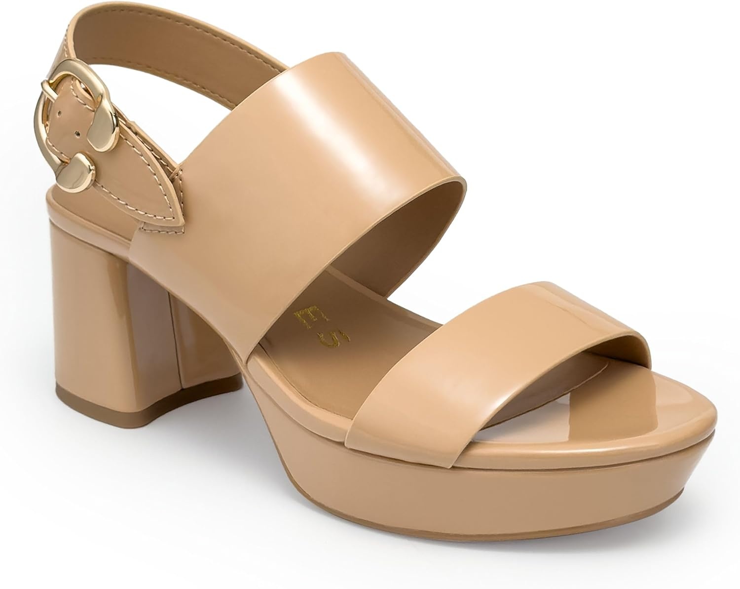 Aerosoles Women’s Camera Platform Sandal(Beige Bisque)