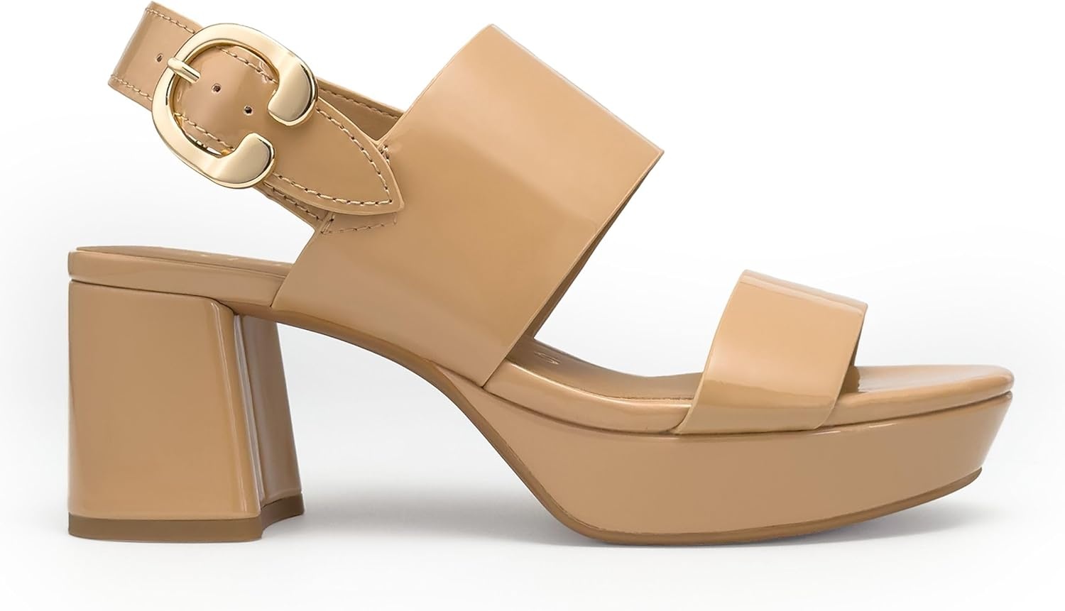 Aerosoles Women’s Camera Platform Sandal(Beige Bisque)
