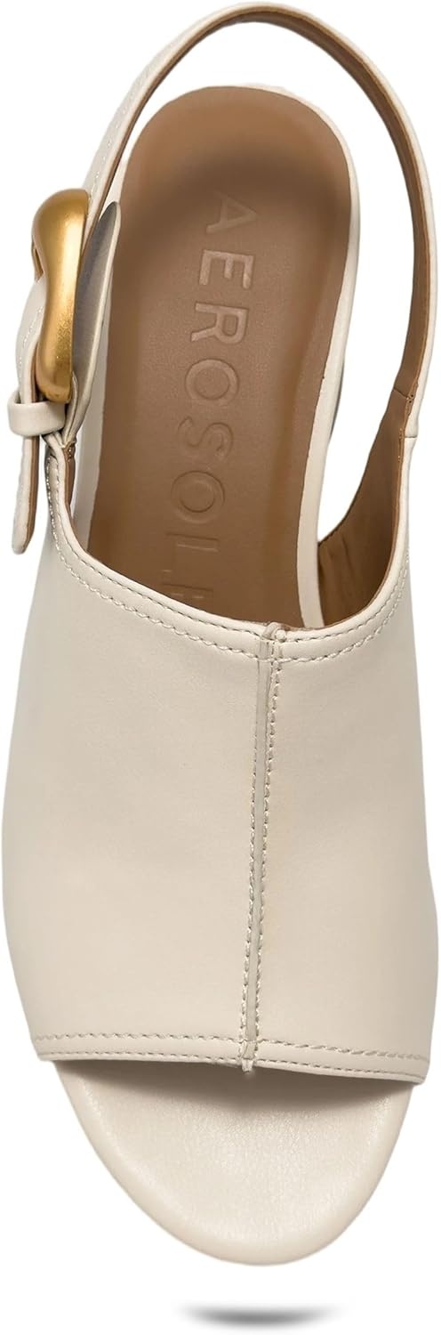 Aerosoles womens Chancey(Eggnog Faux Soft Leather)