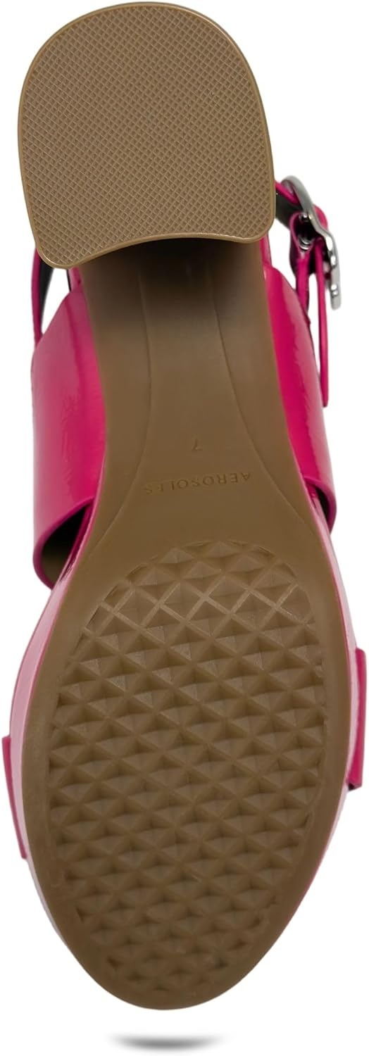 Aerosoles Women’s Camera Platform Sandal(Magenta)