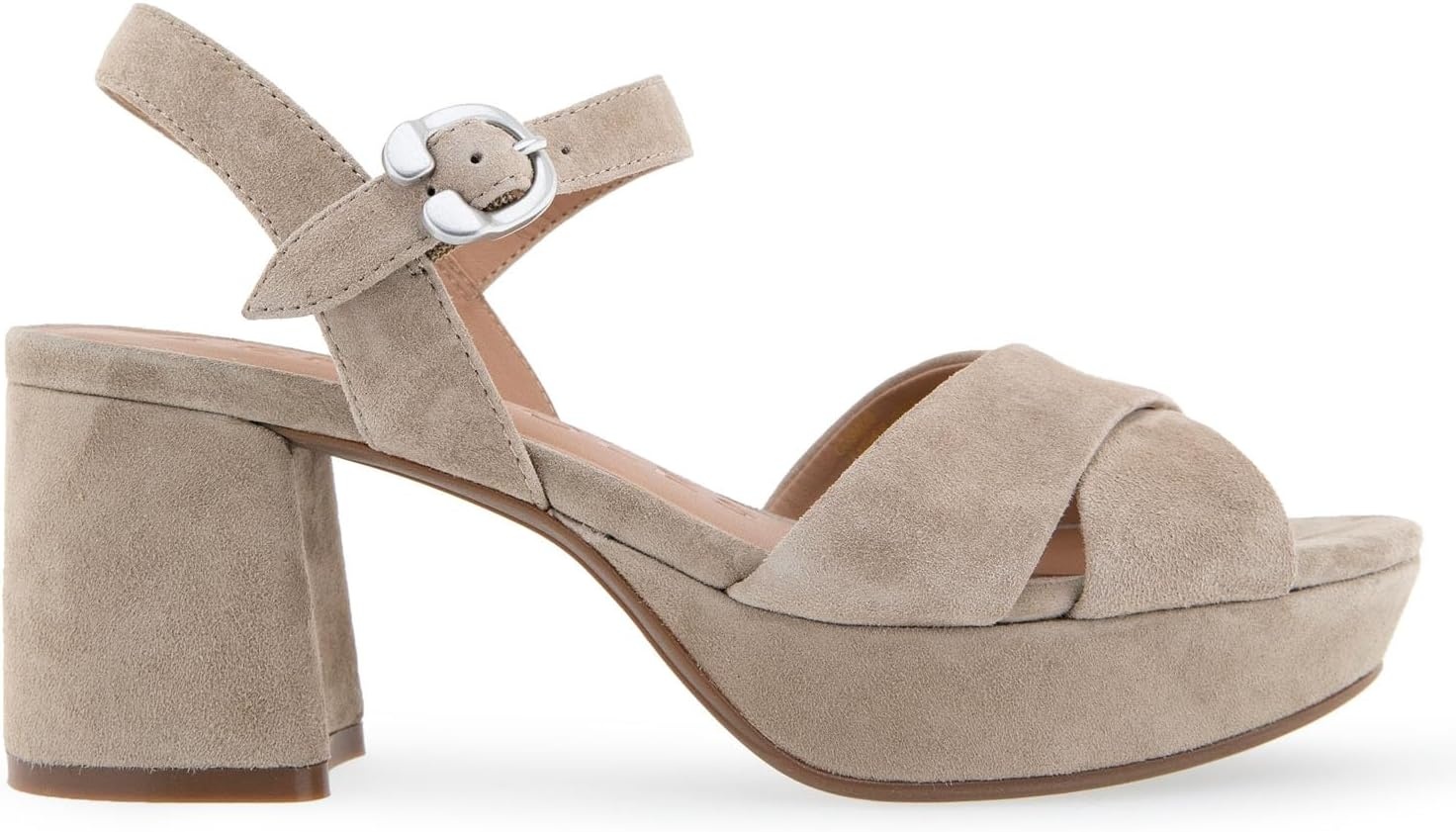 Aerosoles Women’s Cosmos Heeled Sandals(Trench Coat Suede)