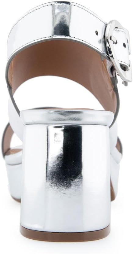 Aerosoles Women’s Camera Platform Sandal(Silver Metallic)
