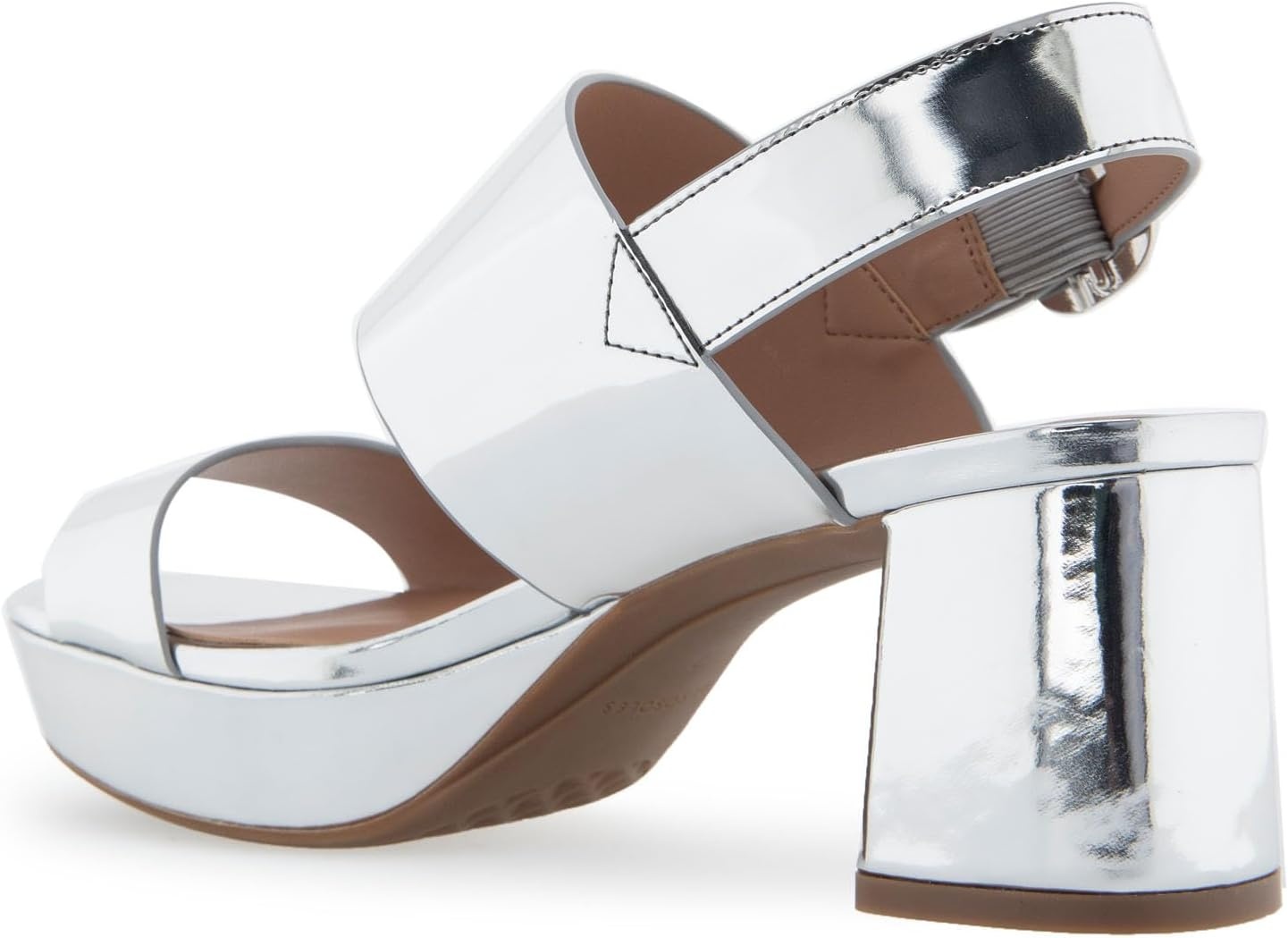 Aerosoles Women’s Camera Platform Sandal(Silver Metallic)