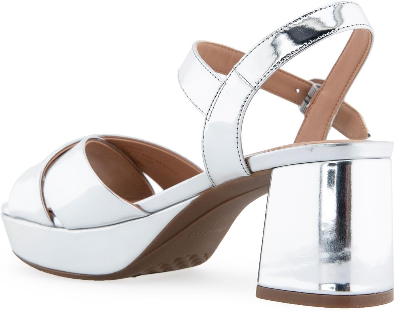 Aerosoles Women’s Cosmos Heeled Sandals(Silver Mirror)