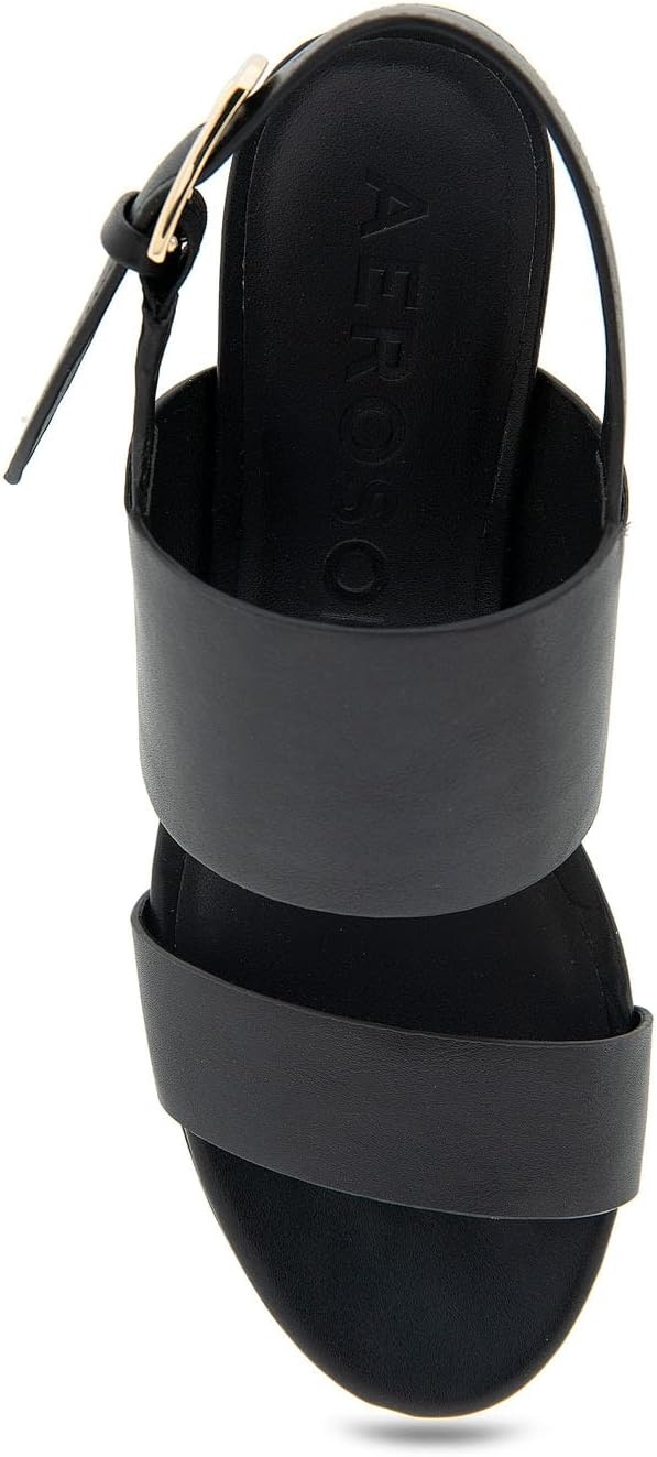 Aerosoles Women’s Camilia Platform Sandal(Black Pu)