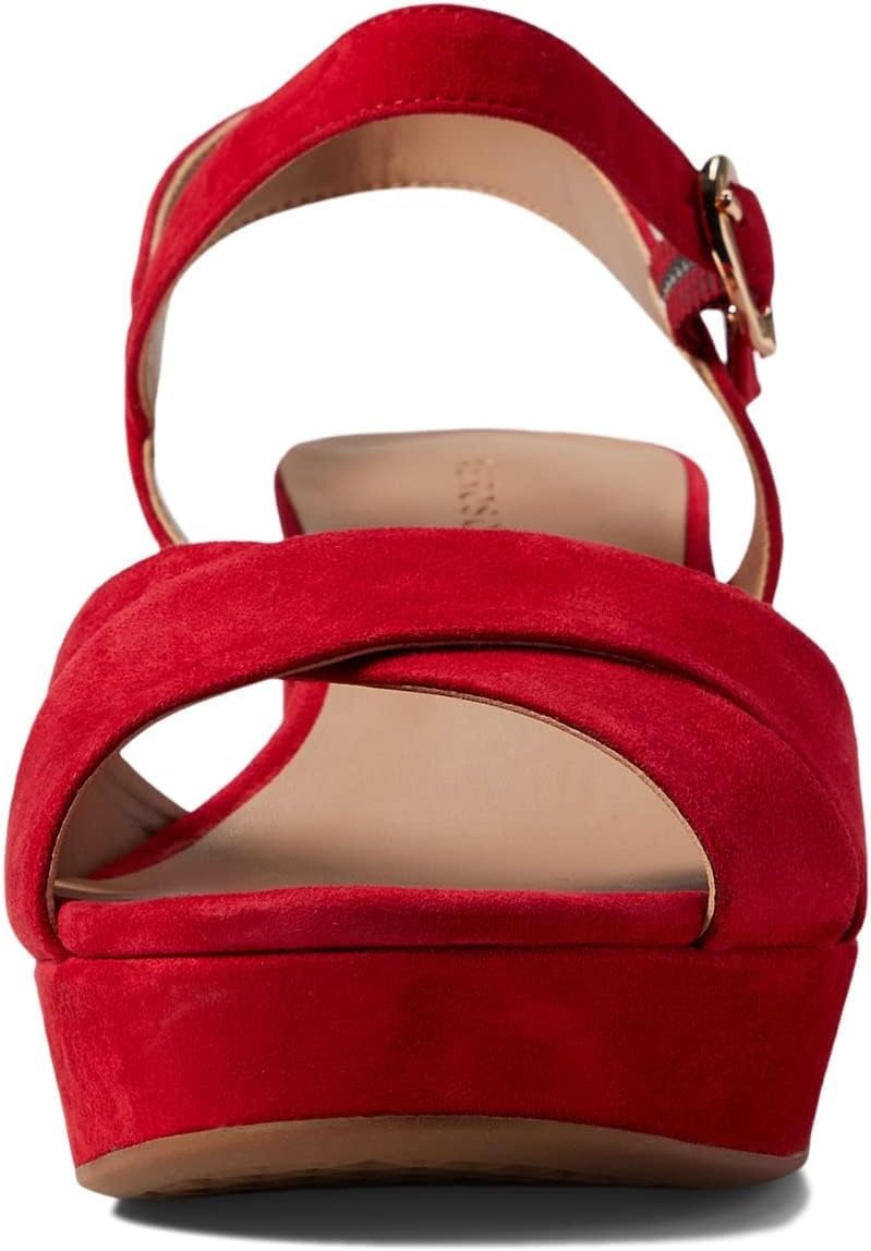 Aerosoles Women’s Cosmos Heeled Sandals(Red Suede)