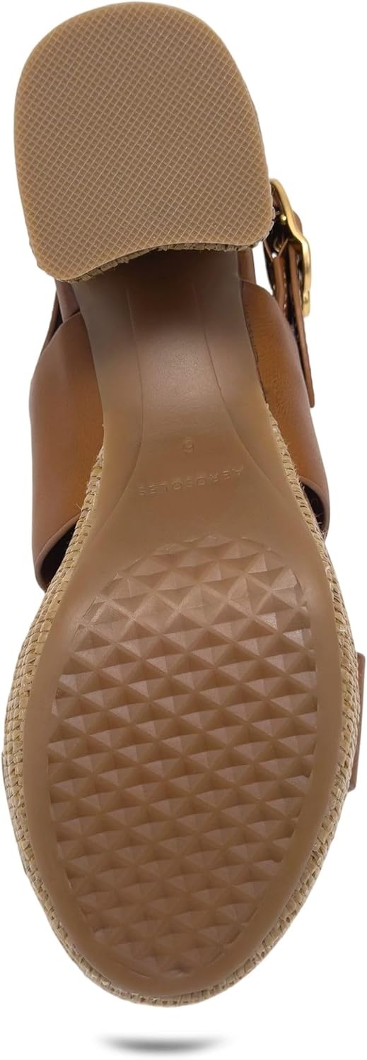 Aerosoles Women’s Camera Platform Sandal(Tan)