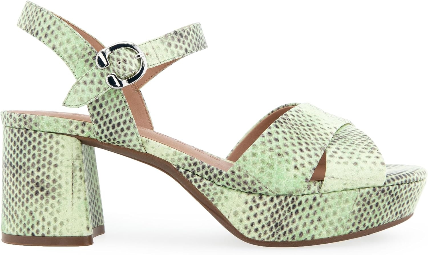 Aerosoles Women’s Cosmos Heeled Sandals(Gleam Snake Print Leather)