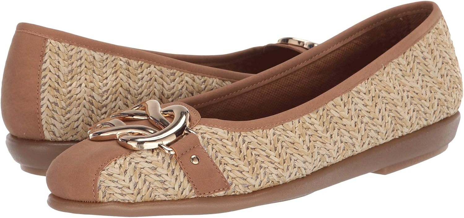 Aerosoles Women’s Big Bet Flats(Natural Combination)