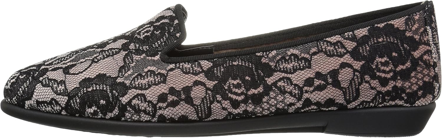 Aerosoles Women’s Betunia Slip-On Loafer with Memory Foam Footbed(Pink Fabric Combo)
