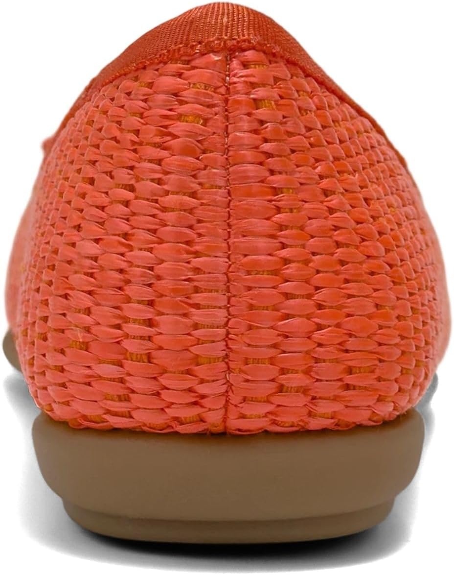 Aerosoles Women’s Homebet Flats(Orange Basket Raffia)