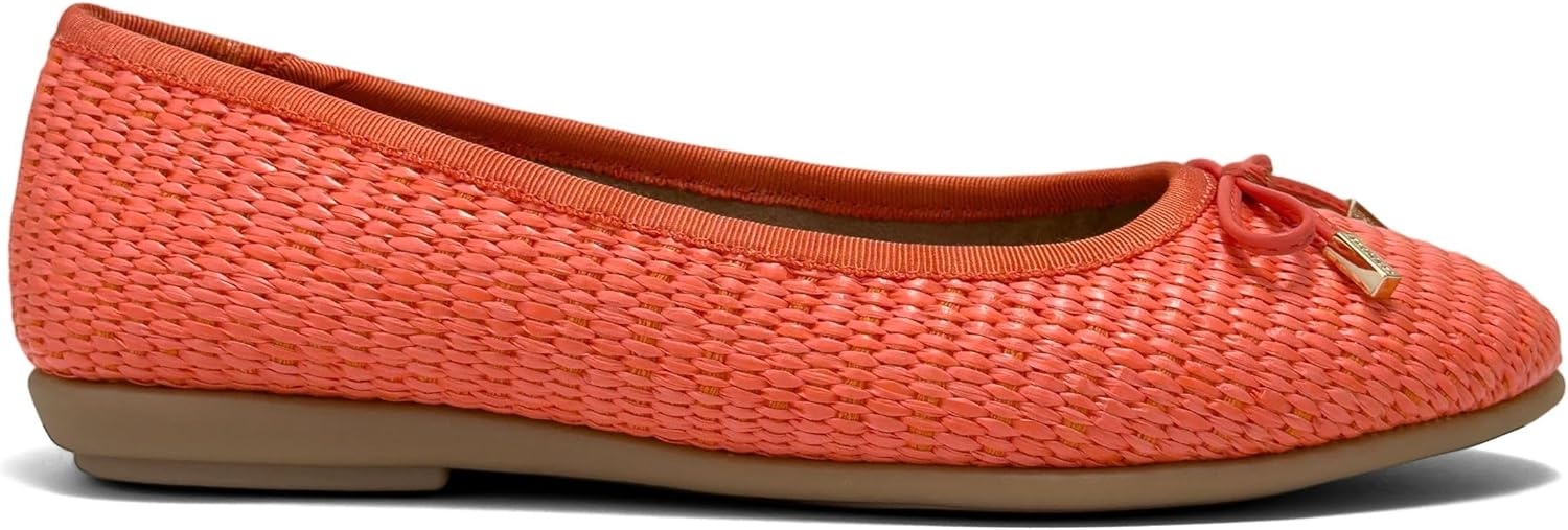Aerosoles Women’s Homebet Flats(Orange Basket Raffia)