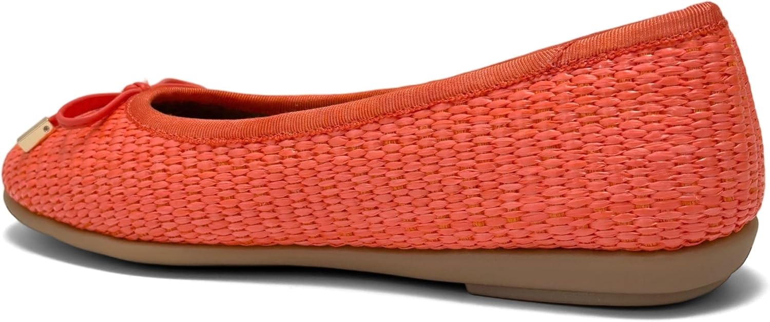Aerosoles Women’s Homebet Flats(Orange Basket Raffia)