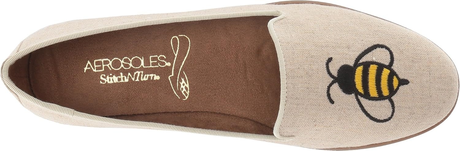 Aerosoles Women’s Betunia Slip-On Loafer with Memory Foam Footbed(Gold/Metallic)