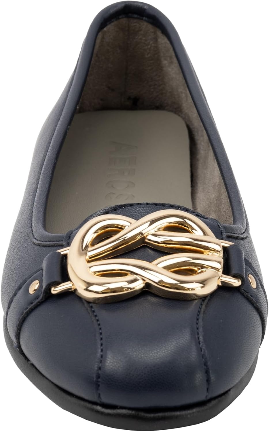 Aerosoles Women’s Big Bet Flats(Navy Soft Faux Leather)