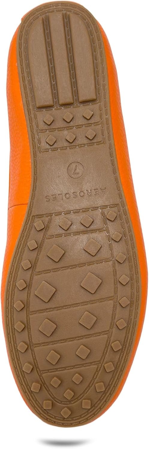 Aerosoles Women’s Day Drive(Orange Faux Pebbled Leather)