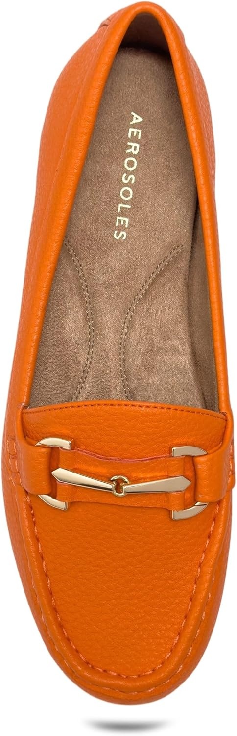 Aerosoles Women’s Day Drive(Orange Faux Pebbled Leather)
