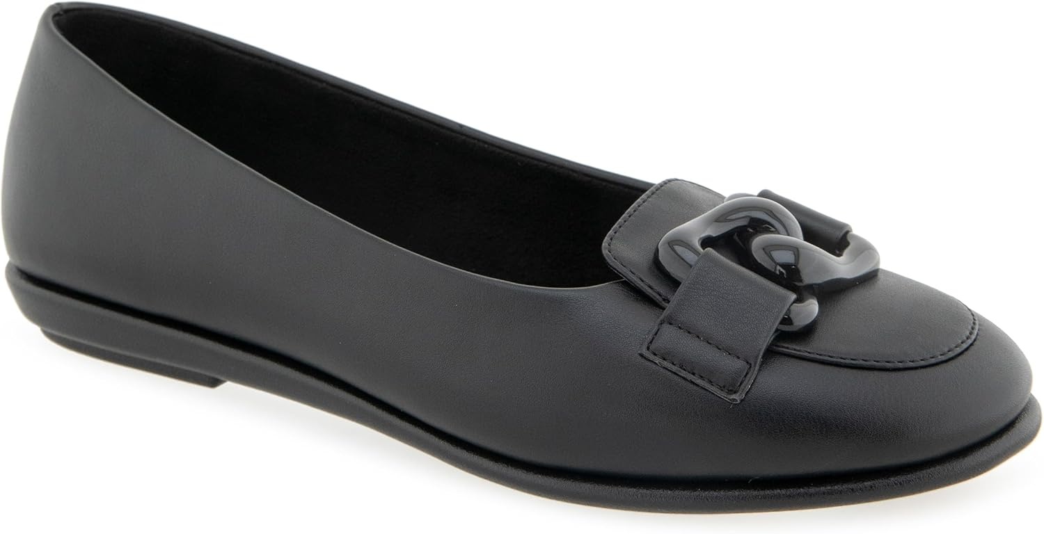 Aerosoles Women’s Bell(Black/Black Soft Faux Leather)