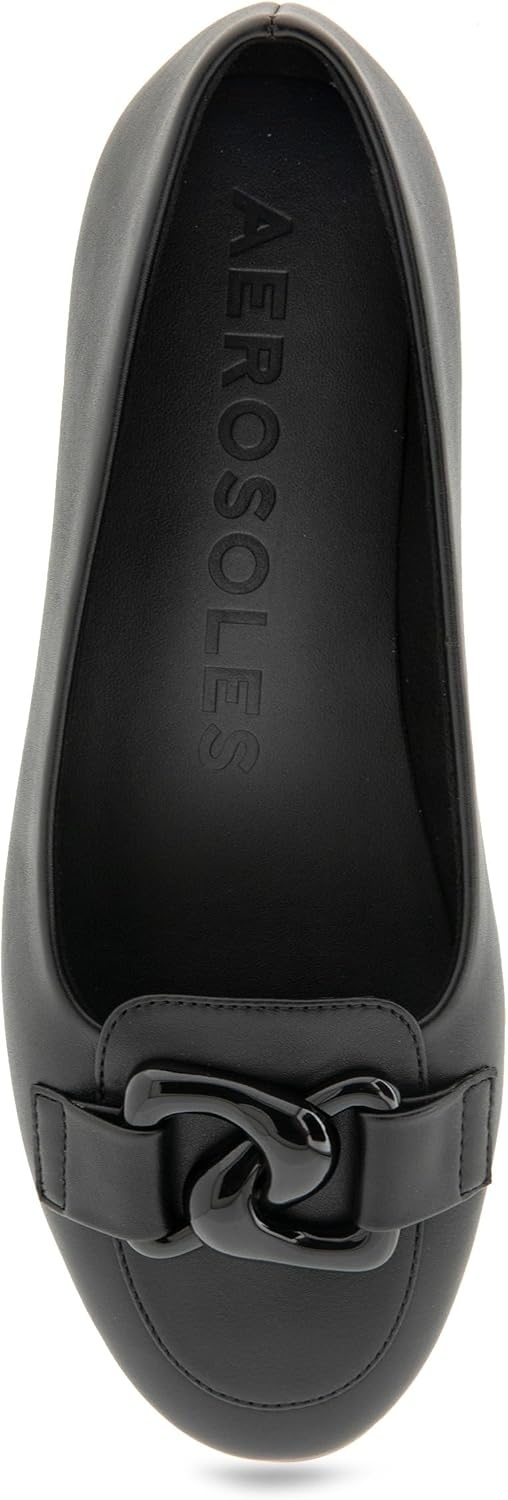 Aerosoles Women’s Bell(Black/Black Soft Faux Leather)