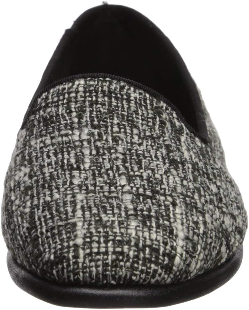 Aerosoles Women’s Betunia Slip-On Loafer with Memory Foam Footbed(Black White Combo)