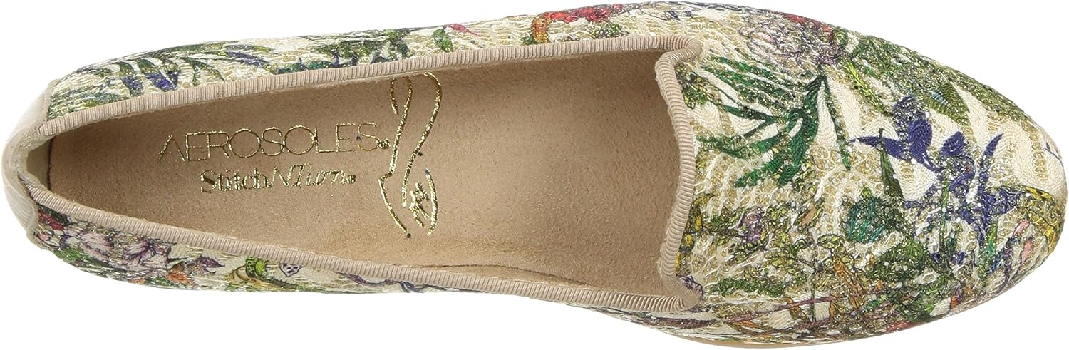 Aerosoles Women’s Betunia Slip-On Loafer with Memory Foam Footbed(Gold)
