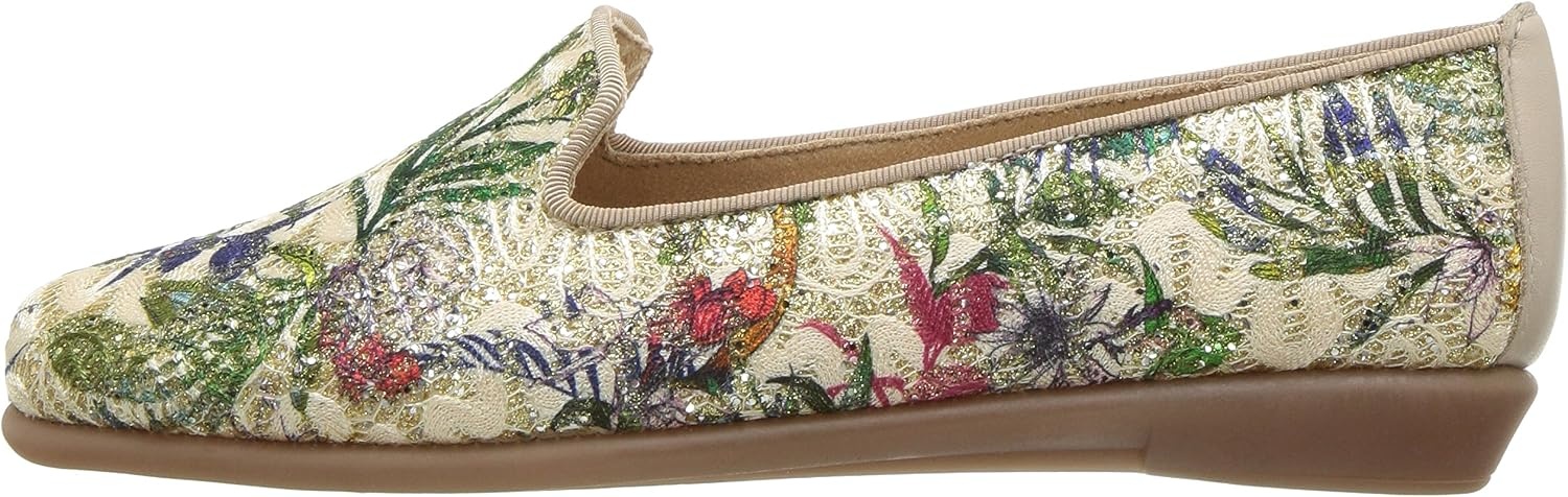 Aerosoles Women’s Betunia Slip-On Loafer with Memory Foam Footbed(Gold)