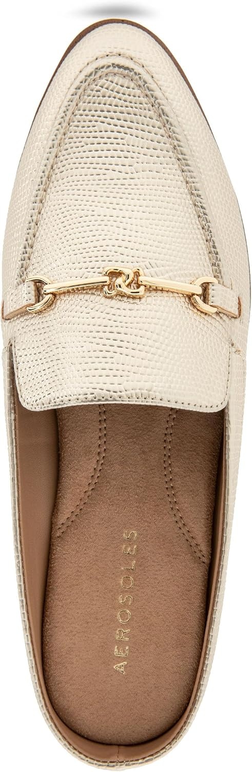 Aerosoles Women’s Erik(Gold Metallic Lizard Faux Leather)