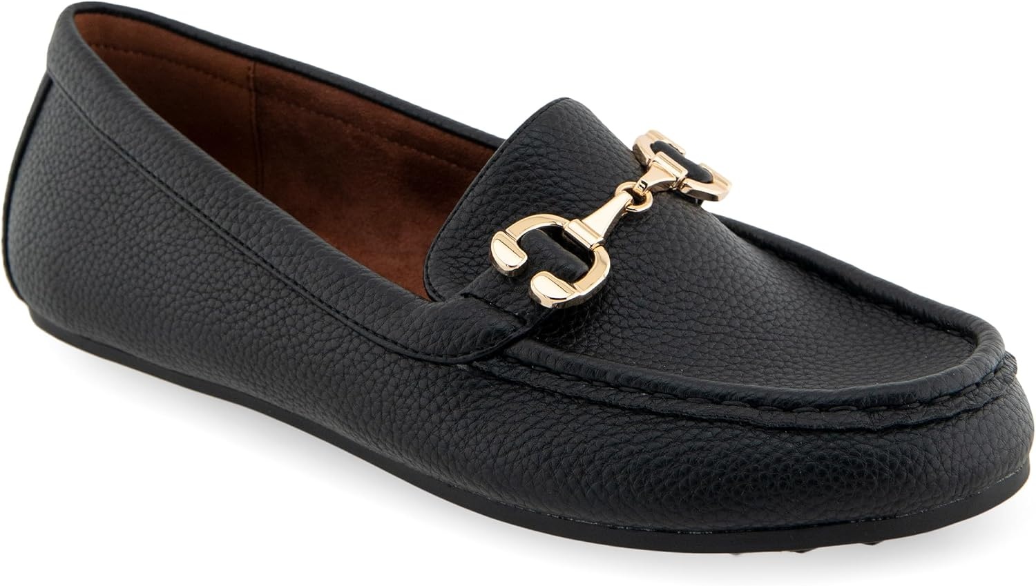 Aerosoles Women’s Dallas(Black Pebbled Faux Leather)