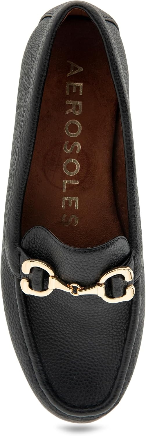 Aerosoles Women’s Dallas(Black Pebbled Faux Leather)
