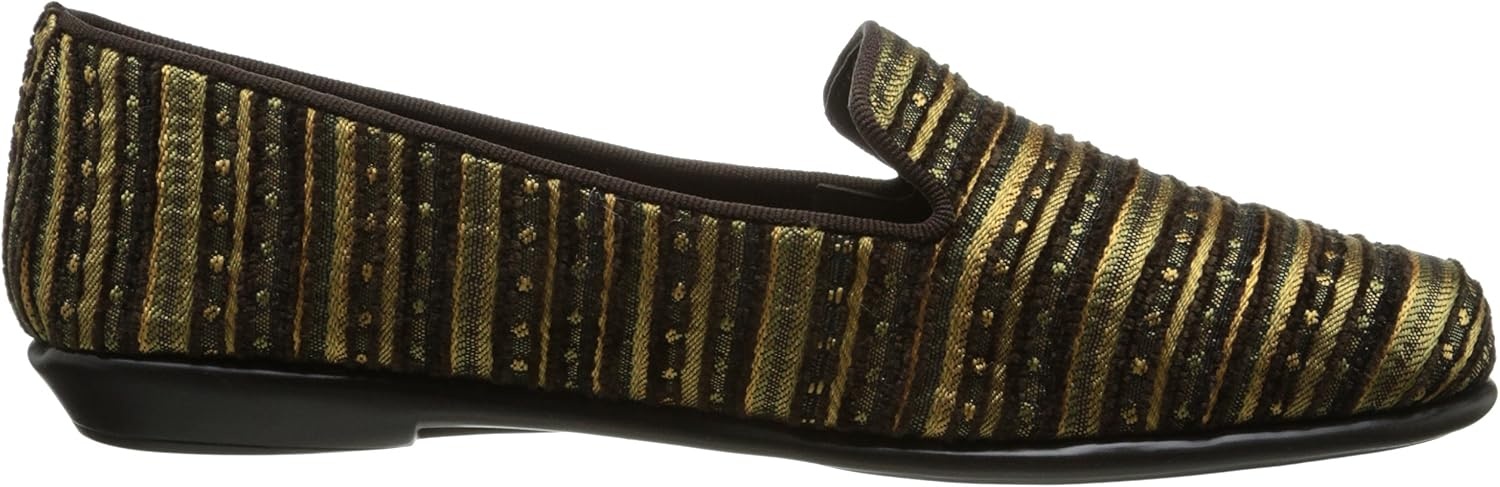 Aerosoles Women’s Betunia Slip-On Loafer with Memory Foam Footbed(Bronze Combo)
