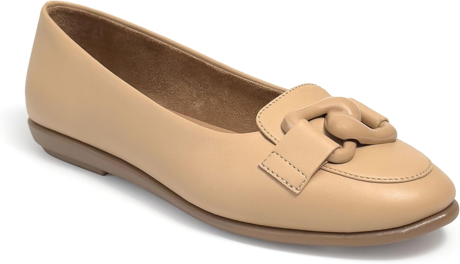Aerosoles Women’s Bell(Beige Bisque Soft Faux Leather)