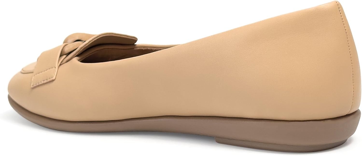 Aerosoles Women’s Bell(Beige Bisque Soft Faux Leather)