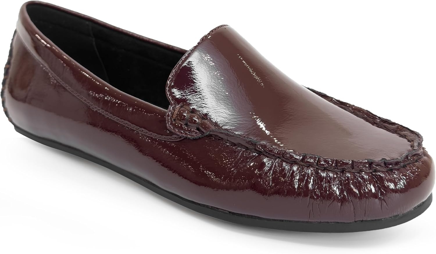 Aerosoles Over Drive(Merlot Crinkle Patent Faux Leather)