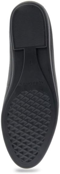 Aerosoles Women’s Betunia Slip-On Loafer with Memory Foam Footbed(Black Leather)