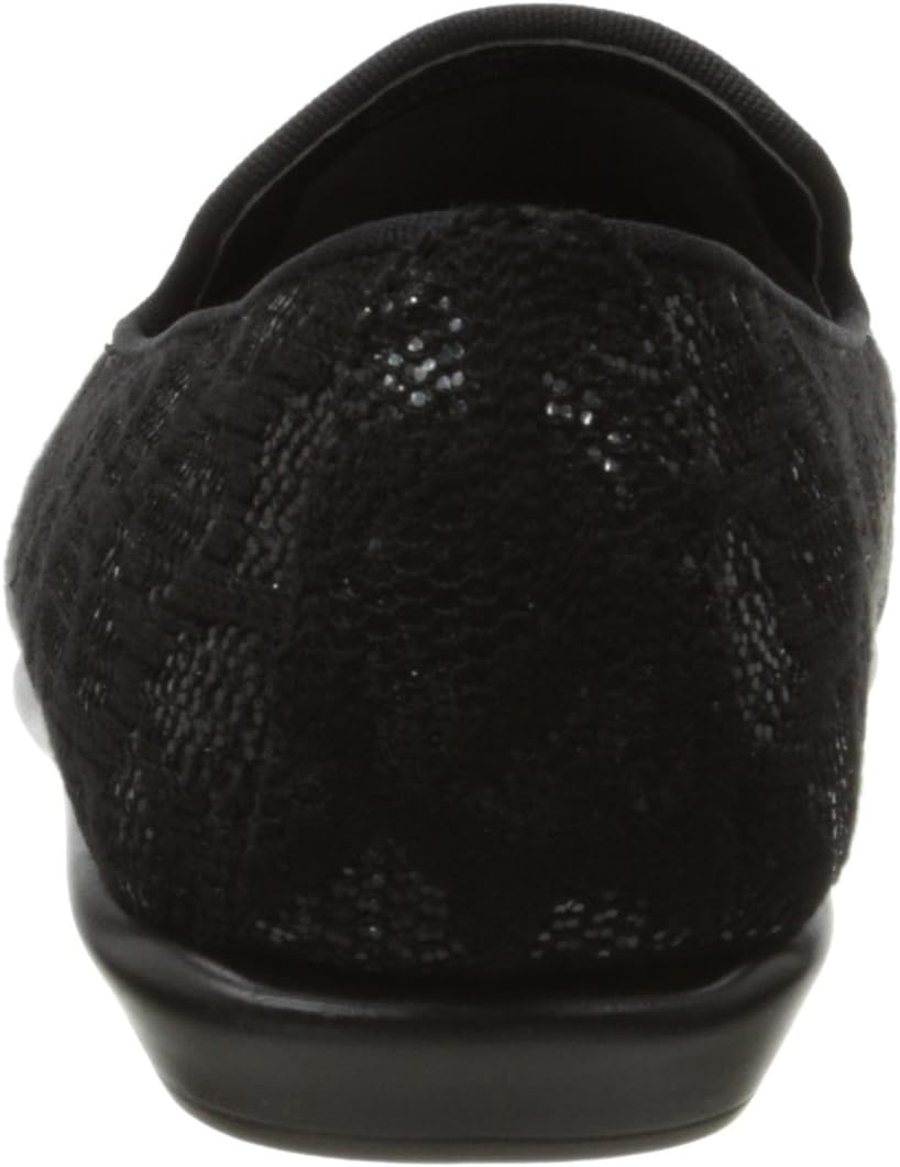 Aerosoles Women’s Betunia Slip-On Loafer with Memory Foam Footbed(Black Sparkle)