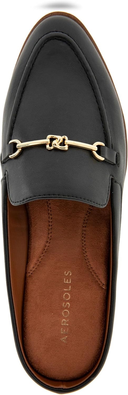 Aerosoles Women’s Erik(Black Faux Leather)
