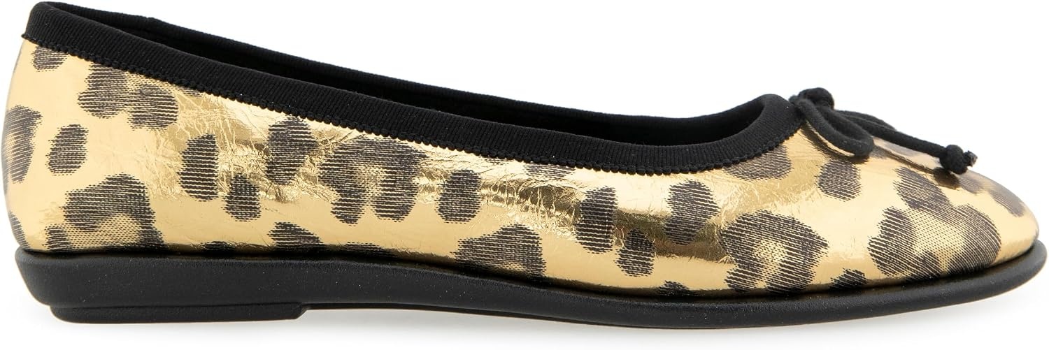 Aerosoles Women’s Homebet Flats(Gold Metallic Leopard)