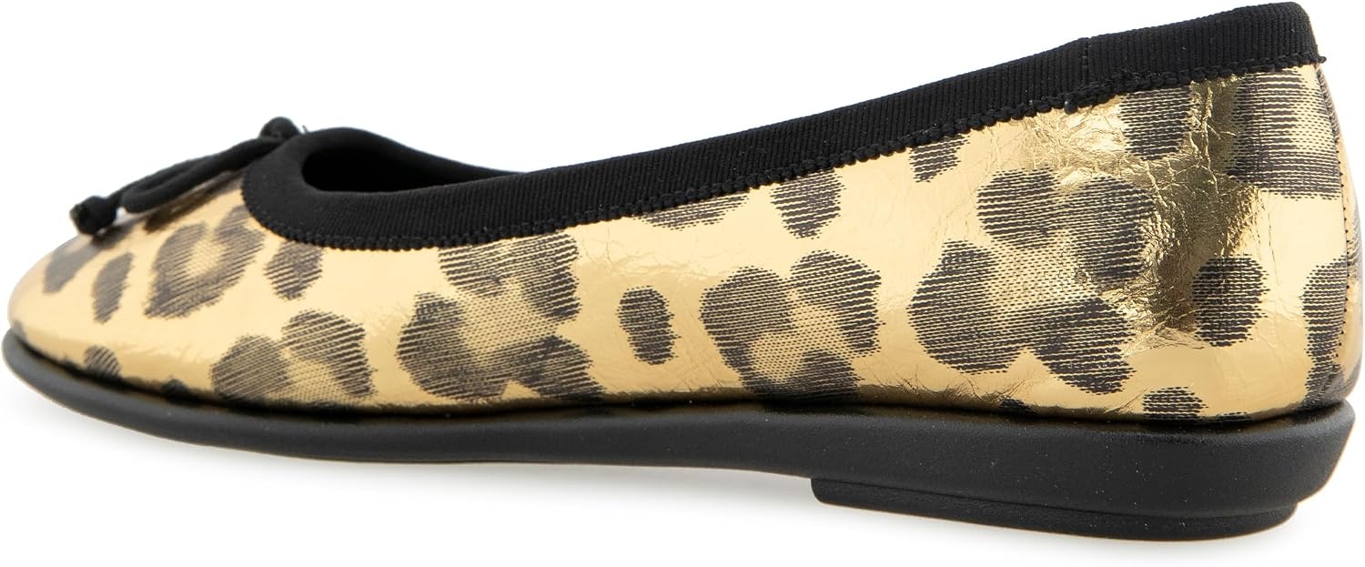 Aerosoles Women’s Homebet Flats(Gold Metallic Leopard)