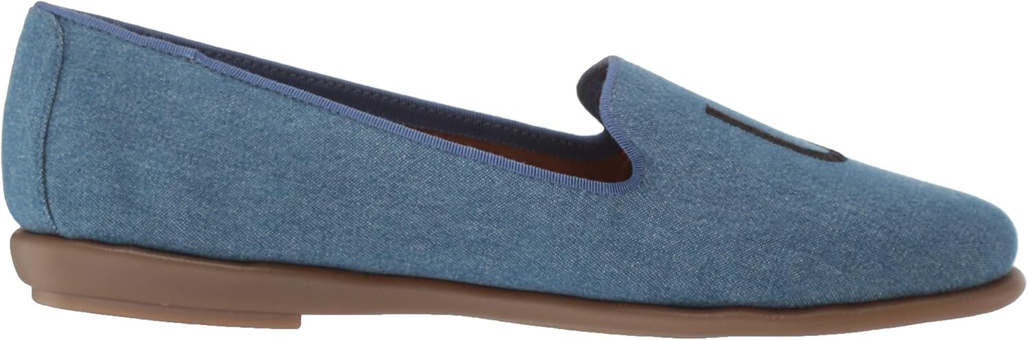 Aerosoles Women’s Betunia Slip-On Loafer with Memory Foam Footbed(Denim Fabric)