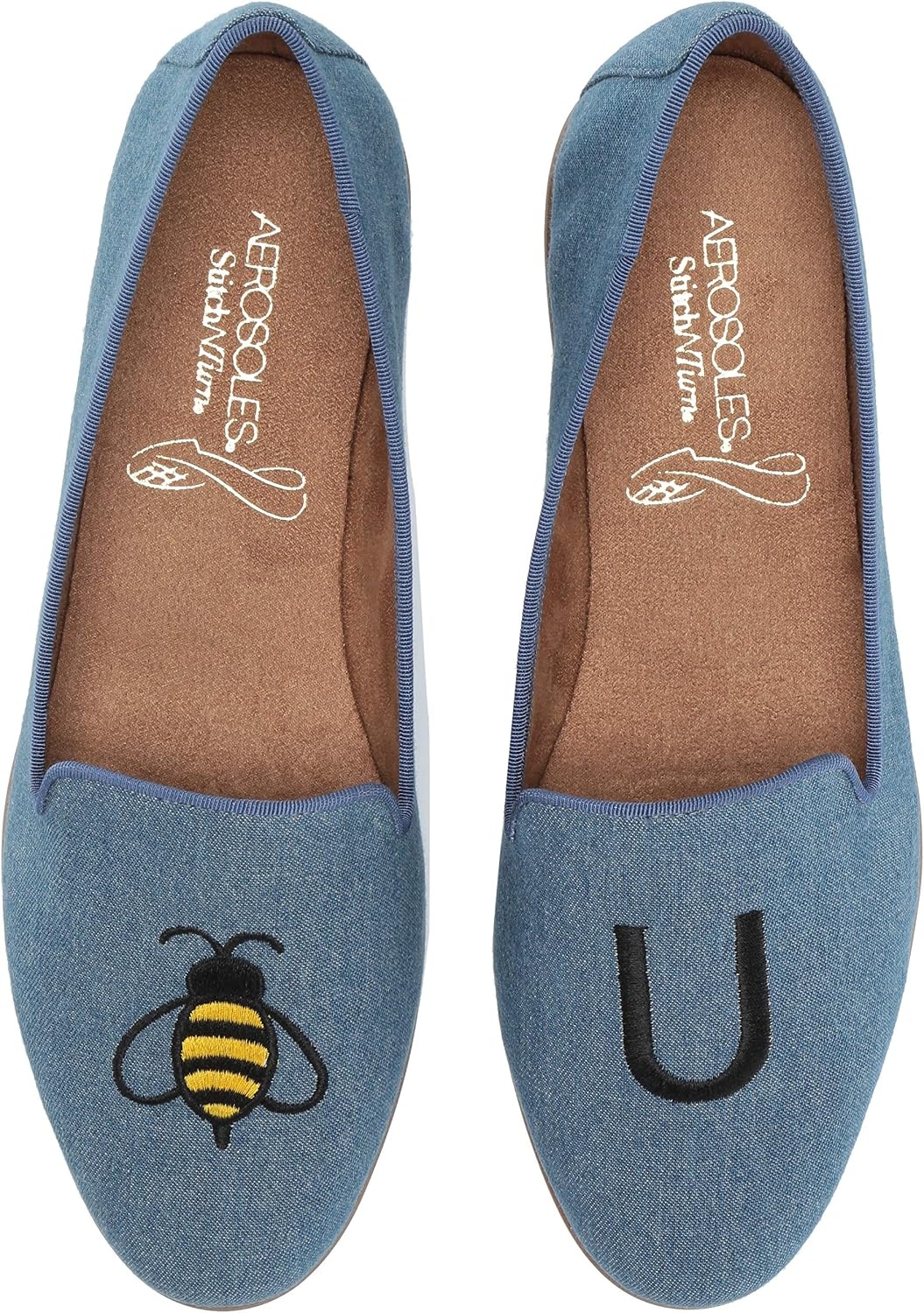 Aerosoles Women’s Betunia Slip-On Loafer with Memory Foam Footbed(Denim Fabric)