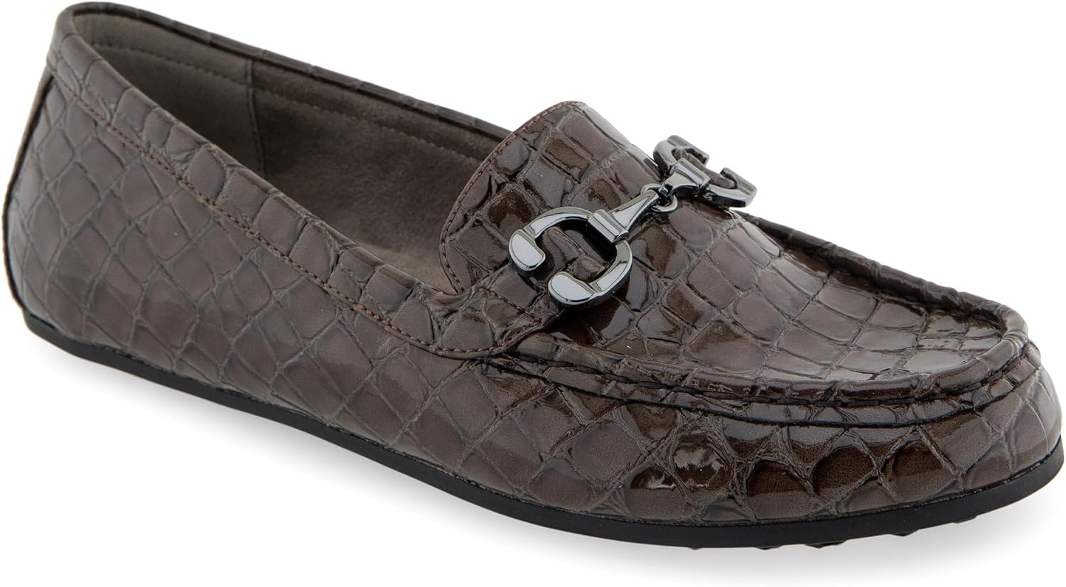 Aerosoles Women’s Dallas(Chocolate Croco Faux Leather)