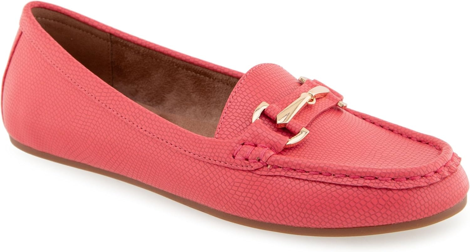 Aerosoles Women’s Day Drive(Coral Lizard Faux Leather)