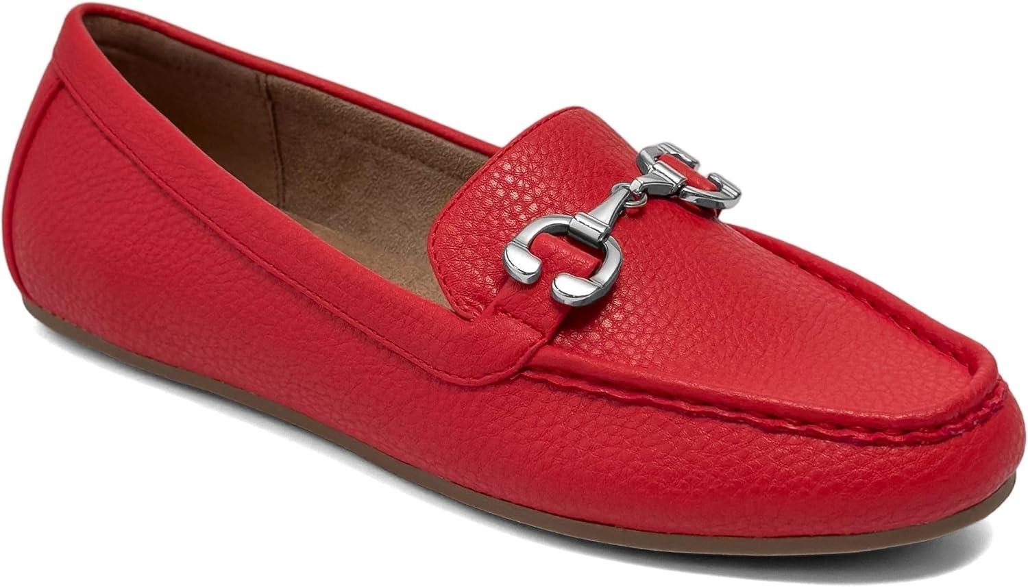 Aerosoles Women’s Dallas(Red Pebbled Faux Leather)