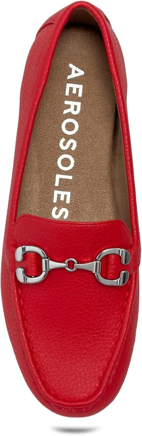Aerosoles Women’s Dallas(Red Pebbled Faux Leather)