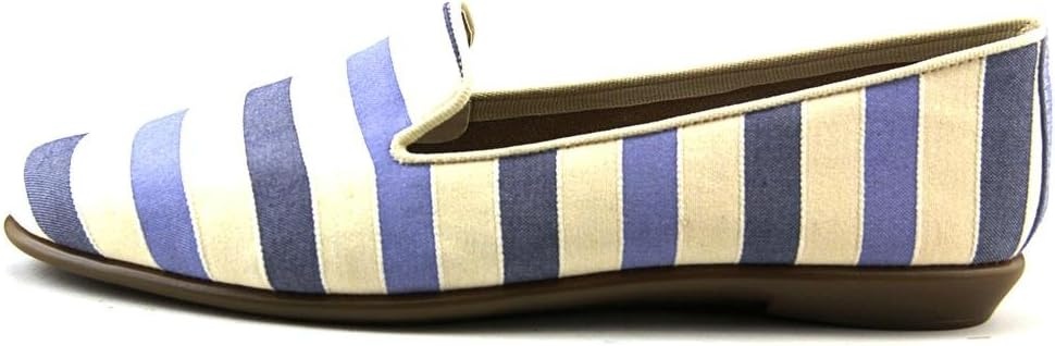 Aerosoles Women’s Betunia Slip-On Loafer with Memory Foam Footbed(Mid Blue Combo)